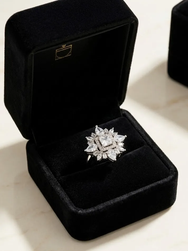 Starfire Princess-Cut AD Ring