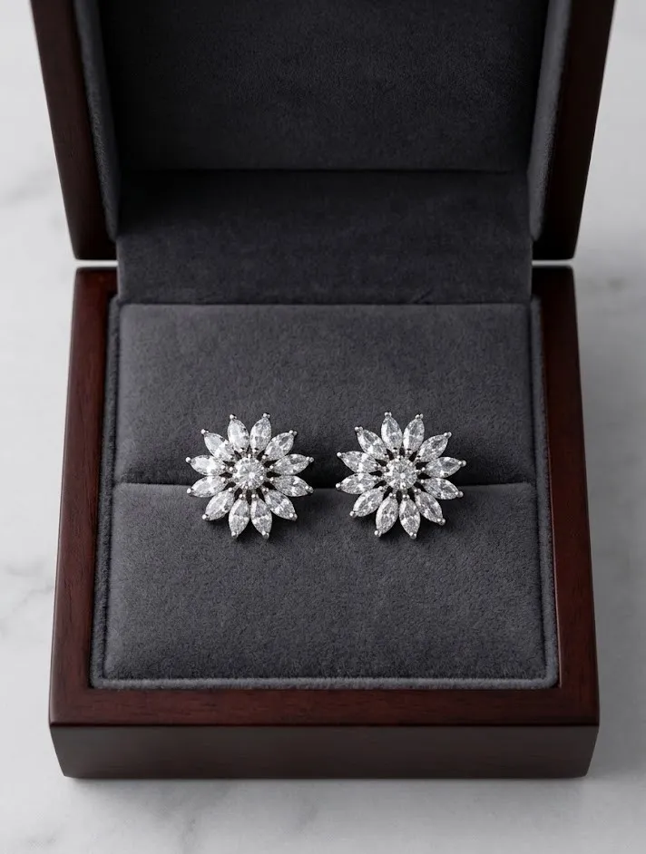 Classic AD Marquise Bloom Studs