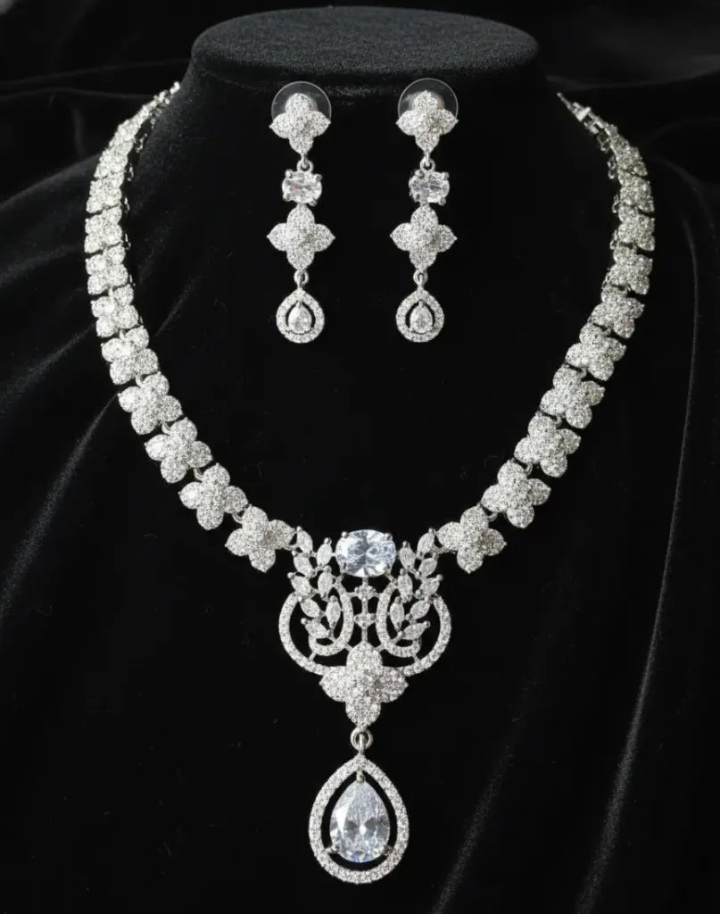 Luxe AD Bridal Necklace Set